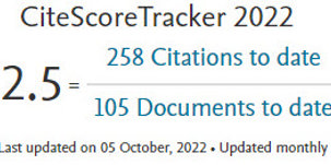 SCOPUS CiteScore Tracker 10-2022